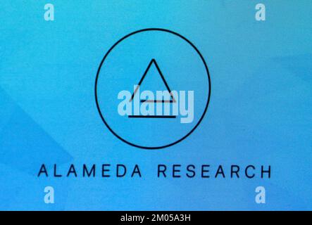 Logo/Markenname/Markenname: Alameda Research, FTX, Berlin (nur für redaktionelle Verwendung. Keine Werbung. Referenzdatenbank: http://www.360-berl Stockfoto