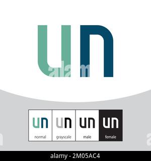 Logo mit V- und F-Buchstaben. - Vektor. Vektordarstellung Stock Vektor