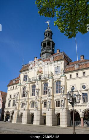 Altes Rathaus, Marktplatz, Lüneburg, Niedersachsen, Deutschland Stockfoto