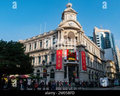 Macau, FEBRUAR 11 2013 - sonniger Blick auf den Senado-Platz Stockfoto