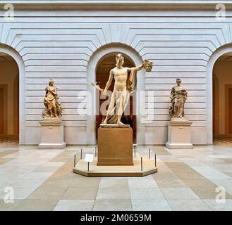 New York. Manhattan. Vereinigte Staaten. Das Metropolitan Museum of Art. Antonio Canova. Perseus mit dem Kopf der Medusa Stockfoto