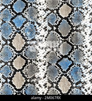 Nahtloses Schlangenhautmaterial für Textildrucke. Stockfoto