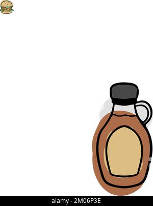 Cartoon Doodle Ahornsirup Stock Vektor