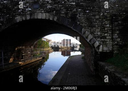 Monmouthshire und Brecon Canal Basin. Dezember 2022. Stockfoto