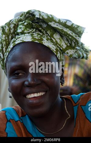 Gesichter Afrikas, Afrikanerin, Bafata, Guinea-Bissau Stockfoto