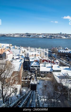 Unterstadt von Quebec City Stockfoto