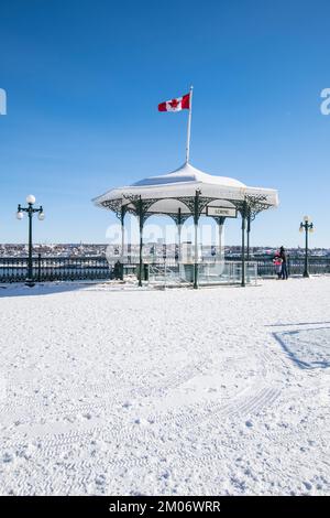 Kiosque Lorne - Lornes Pavillon auf der Dufferin Terrasse in Quebec City Stockfoto