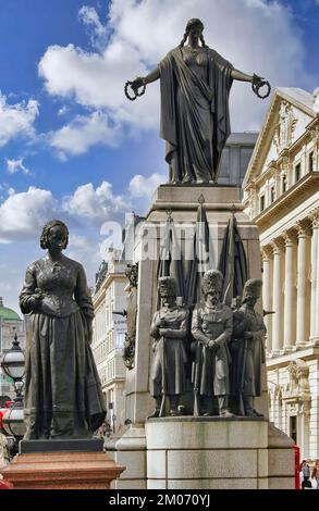 Einige berühmte Denkmäler der britischen Hauptstadt London, eine der wichtigsten und besuchten Hauptstädte der Welt Stockfoto