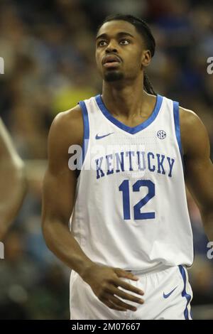 London, Großbritannien. 04.. Dezember 2022. Antonio Reeves von der University of Kentucky anlässlich der London Showcase of the Basketball Hall of Fame in der O2 Arena, London, England, am 4. Dezember 2022. Foto: Joshua Smith. Nur redaktionelle Verwendung, Lizenz für kommerzielle Verwendung erforderlich. Keine Verwendung bei Wetten, Spielen oder Veröffentlichungen von Clubs/Ligen/Spielern. Kredit: UK Sports Pics Ltd/Alamy Live News Stockfoto