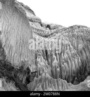 Salzlagerstätten in Prahova County, Rumänien, ca. 1975 Stockfoto