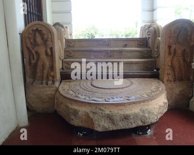 Ein Tag im Museum von Polonnaruwa, Sri Lanka Stockfoto