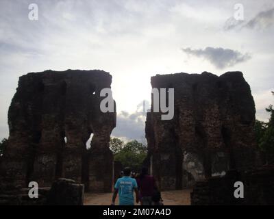 Alte Ruinen im Königreich Polonnaruwa Sri Lanka. Besuchen Sie Sri Lanka. Stockfoto