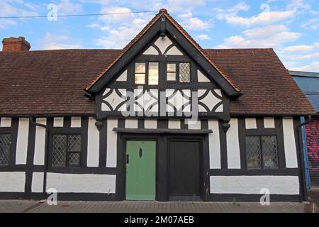 Aubreys Almhouse 1630, denkmalgeschütztes Gebäude, 13,15 und 17 Berrington St, Hereford Stockfoto