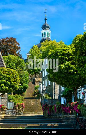 Das Stadtbild Solingen-Grafrath in Nordrhein-Westfalen Stockfoto