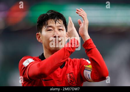 Al-Rayyan, Katar. 2.. Dezember 2022. SON Heungmin (KOR), 2. Dezember 2022 - Fußball/Fußball : FIFA Weltmeisterschaft Katar 2022 Gruppe H Match zwischen Südkorea 2-1 Portugal im Education City Stadium in Al-Rayyan, Katar. Kredit: AFLO/Alamy Live News Stockfoto