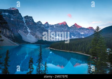 Moraine Lake im Banff National Park Stockfoto