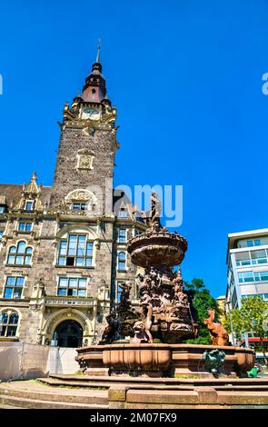 Das Elberfeld-Rathaus in Wuppertal in Nordrhein-Westfalen Stockfoto