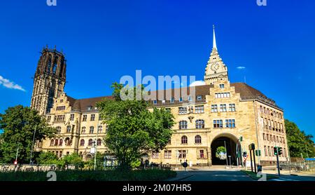 Duisburger Rathaus in Nordrhein-Westfalen Stockfoto