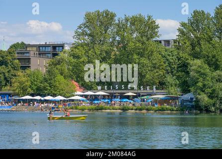 Strandbad, Weißer See, Weißensee, Pankow, Berlin, Deutschland Stockfoto