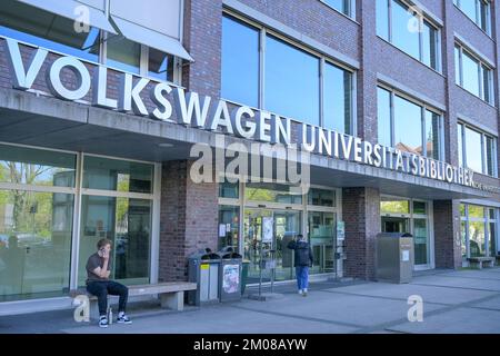 Universitätsbibliotheken TU Berlin und UdK Berlin, Volkswagen-Haus, Fasanenstraße, Charlottenburg, Charlottenburg-Wilmersdorf, Berlin, Deutschland Stockfoto