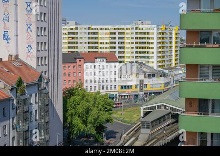 Wohnhäuser, Kreuzberger Zentrum, Skalitzer Straße, Kottbusser Tor, Kreuzberg, Friedrichshain-Kreuzberg, Berlin, Deutschland Stockfoto