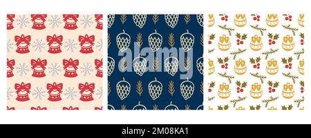 Nahtlose Weihnachtsmuster Stock Vektor