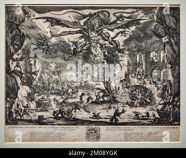 Le tentazioni di Sant’ Antonio - acquaforte - Jacques Callot - 1635 - Roma, Istituto Centrale per la Grafica Stockfoto