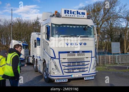 Barryroe Macra Truck and Tractor Run in Aid of Clonakilty Community Hospital and Marymount University Hospital and Hospice, November 2022 Stockfoto
