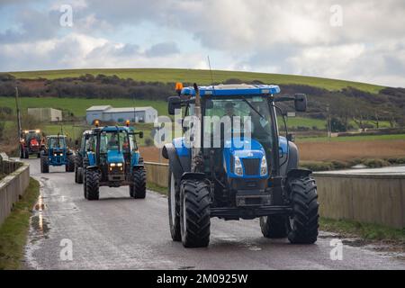 Barryroe Macra Truck and Tractor Run in Aid of Clonakilty Community Hospital and Marymount University Hospital and Hospice, November 2022 Stockfoto