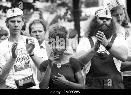 Aktivitäten zum Anti-Krieg-Tag 1979 am 01.09.1979 in Köln, Deutschland, Europa Stockfoto