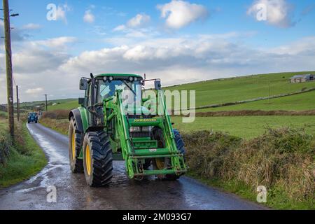 Barryroe Macra Truck and Tractor Run in Aid of Clonakilty Community Hospital and Marymount University Hospital and Hospice, November 2022 Stockfoto