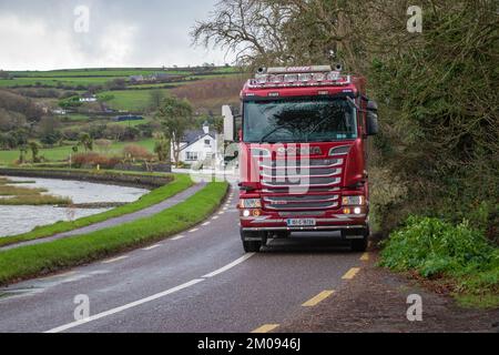 Barryroe Macra Truck and Tractor Run in Aid of Clonakilty Community Hospital and Marymount University Hospital and Hospice, November 2022 Stockfoto