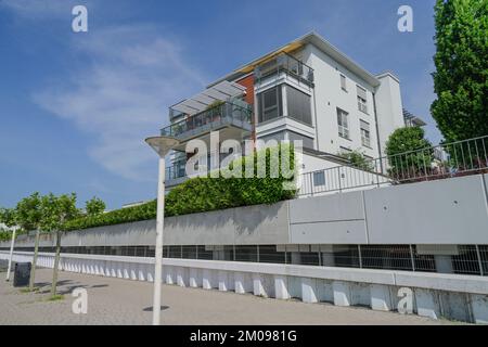 Villa, Promenade, Schierstein, Wiesbaden, Hessen, Deutschland Stockfoto