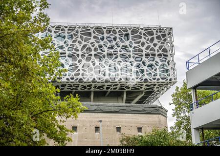 BASF Creation Center, Karl-Müller-Straße, Ludwigshafen, Rheinland-Pfalz, Deutschland Stockfoto