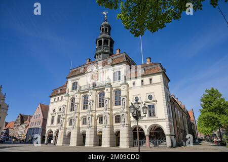 Altes Rathaus, Marktplatz, Lüneburg, Niedersachsen, Deutschland Stockfoto