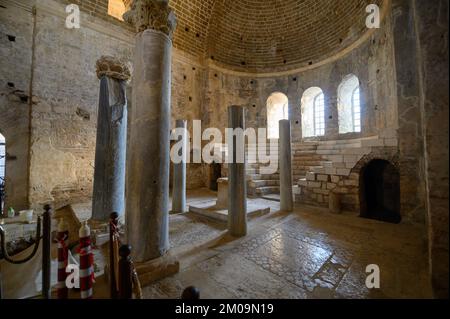 DEMRE, TÜRKEI. Das Innere des St. Nikolaikirche (Weihnachtsmann) Stockfoto