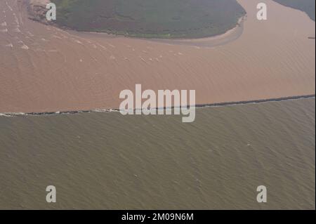 Büro der Verwaltungsrätin (Lisa P. Jackson) - ASPECT Flight over Gulfport, Mississippi (BP Oil Spill) - USEPA-Foto von Eric Vance, Environmental Protection Agency Stockfoto