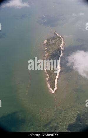 Büro der Verwaltungsrätin (Lisa P. Jackson) - ASPECT Flight over Gulfport, Mississippi (BP Oil Spill) - USEPA-Foto von Eric Vance, Environmental Protection Agency Stockfoto