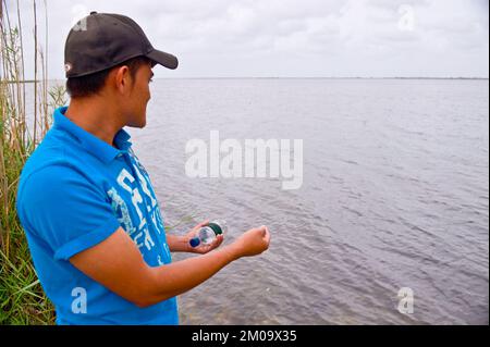 Büro der Verwaltungsrätin (Lisa P. Jackson) - Cocodrie, Louisiana und Oil Disaster Meeting in Dulac, Louisiana (BP-Ölpest) - USEPA-Foto von Eric Vance, Environmental Protection Agency Stockfoto