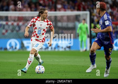 Al-Wakrah, Katar. 5.. Dezember 2022. Luka Modric von Kroatien während der FIFA-Weltmeisterschaft in Katar. , . In Al Wakrah, Katar. Foto: Igor Kralj/PIXSELL Kredit: Pixsell/Alamy Live News Stockfoto