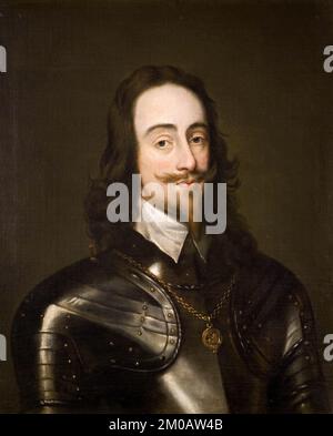 Porträt von König Karl I. nach Sir Anthony van Dyck 1770 Stockfoto