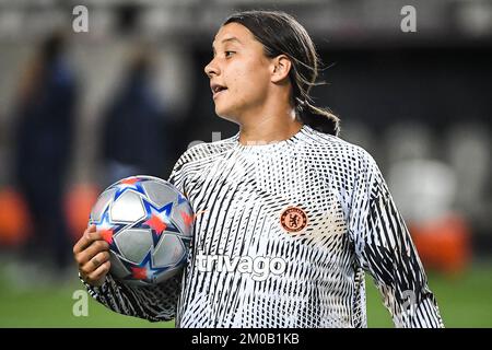 Sam KERR von Chelsea während des Fußballspiels der UEFA Women's Champions League, Gruppe A zwischen Paris Saint-Germain und Chelsea am 20. Oktober 2022 im Jean-Bouin-Stadion in Paris, Frankreich – Photo Matthieu Mirville/DPPI Stockfoto