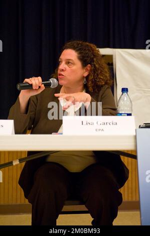Büro der Verwaltungsrätin (Lisa P. Jackson) - Cocodrie, Louisiana und Oil Disaster Meeting in Dulac, Louisiana (BP-Ölpest) - USEPA-Foto von Eric Vance, Environmental Protection Agency Stockfoto