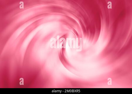 Trendige Viva-Magenta-Farbe des Jahres 2022, karminroter spiralförmiger Vortex weicher, verschwommener abstrakter Gradientenhintergrund Stockfoto