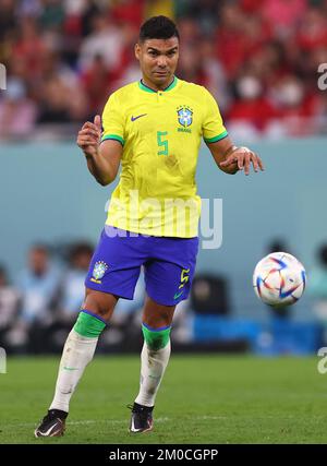 Doha, Katar, 5.. Dezember 2022. Casemiro von Brasilien beim FIFA-Weltmeisterschaftsspiel 2022 in Stadium 974, Doha. Der Bildausdruck sollte lauten: David Klein/Sportimage Stockfoto