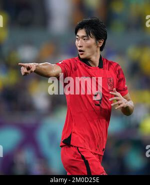 Südkoreas Cho GUE-sung während des sechzehnten FIFA-Weltmeisterspiels im Stadium 974 in Doha, Katar. Foto: Montag, 5. Dezember 2022. Stockfoto