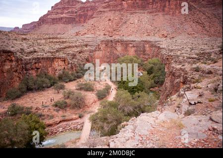 Büro des Administrators - Ureinwohner in Arizona - Bild der Tohono O'odham Nation, Hualapai Stamm, Havasupai Indianerstamm und Havasupai Indianerreservat, Umweltschutzbehörde Stockfoto