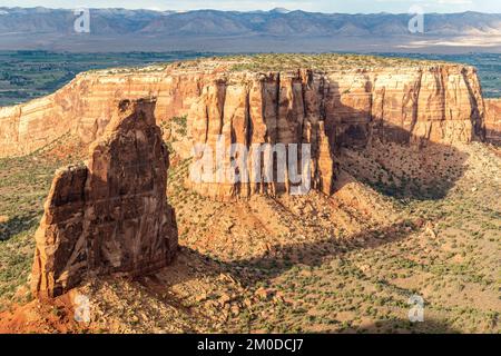 Independence Monument, Colorado NM, COLORADO, USA, Ende September, Von Dominique Braud/Dembinsky Photo Assoc Stockfoto