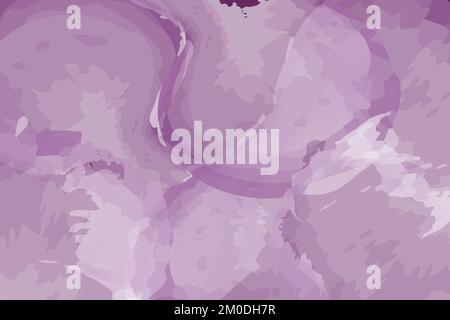 Abstrakter lilafarbener, wässriger Hintergrund, Papierstruktur, abstrakter Hintergrund, Naturstein, wässrige Wolke. Stock Vektor