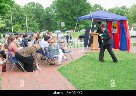 Büro der Verwaltungsrätin (Lisa P. Jackson) - Thomas Jefferson High School for Science and Technology Solar Day , Environmental Protection Agency Stockfoto